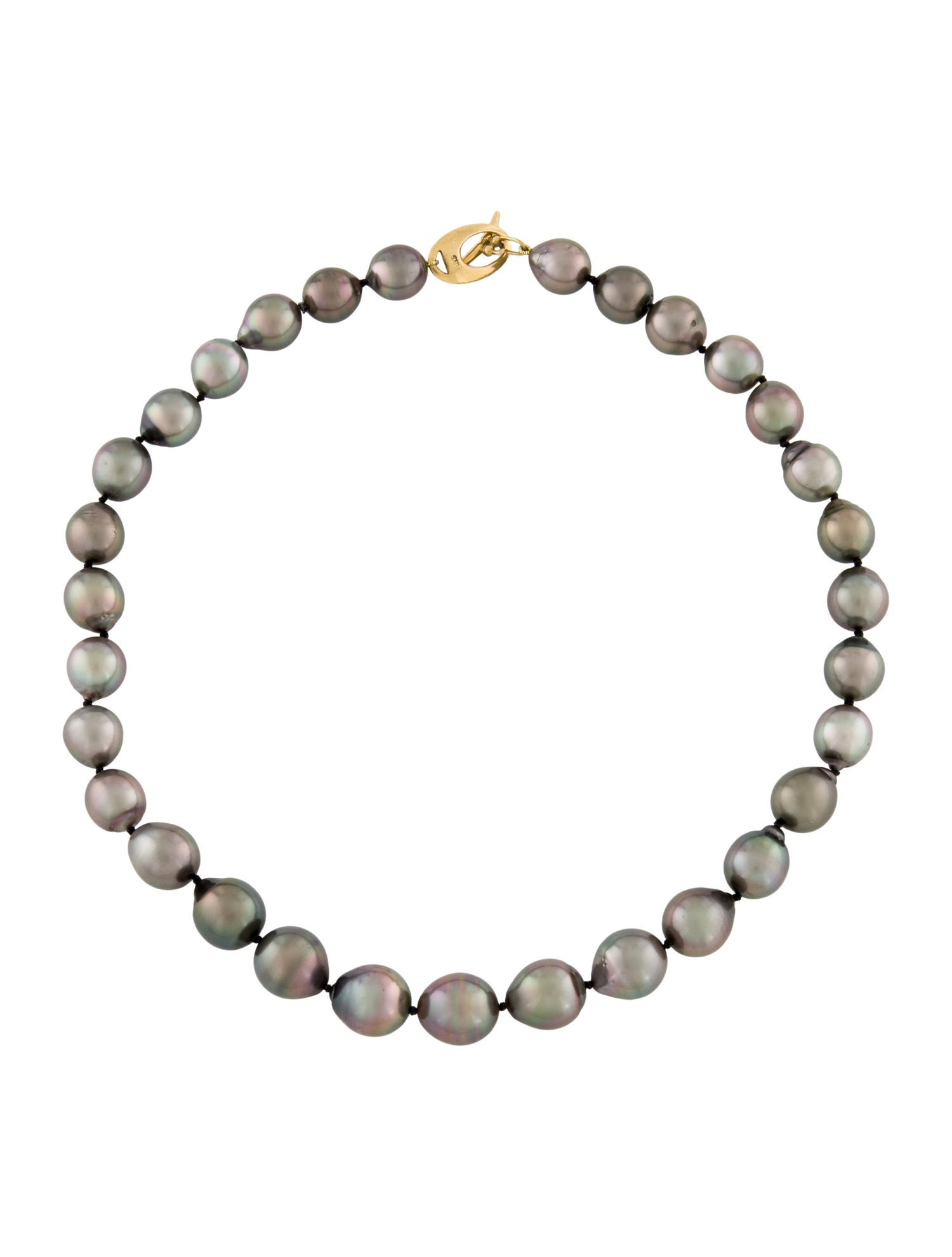Necklace 18K Pearl Bead Strand