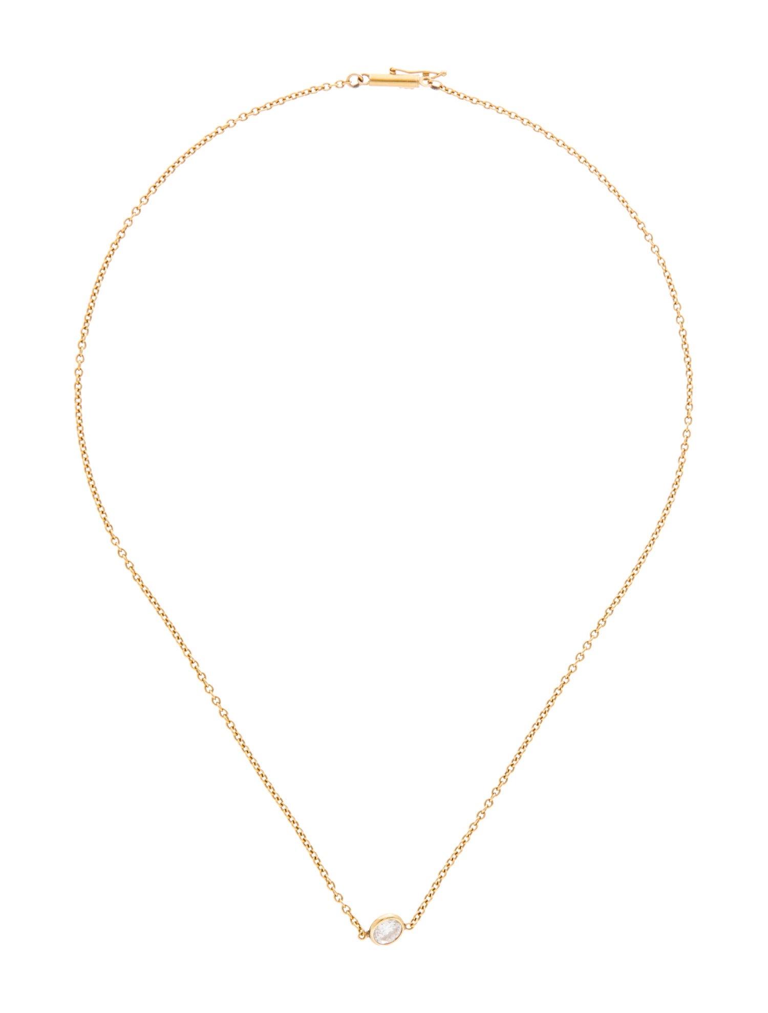 Necklace 18K Diamond Pendant Necklace