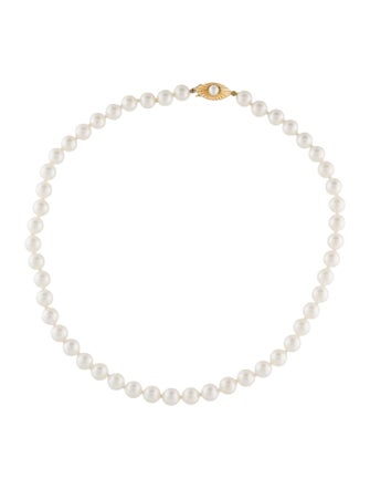 Necklace 14K Pearl Bead Strand Necklace