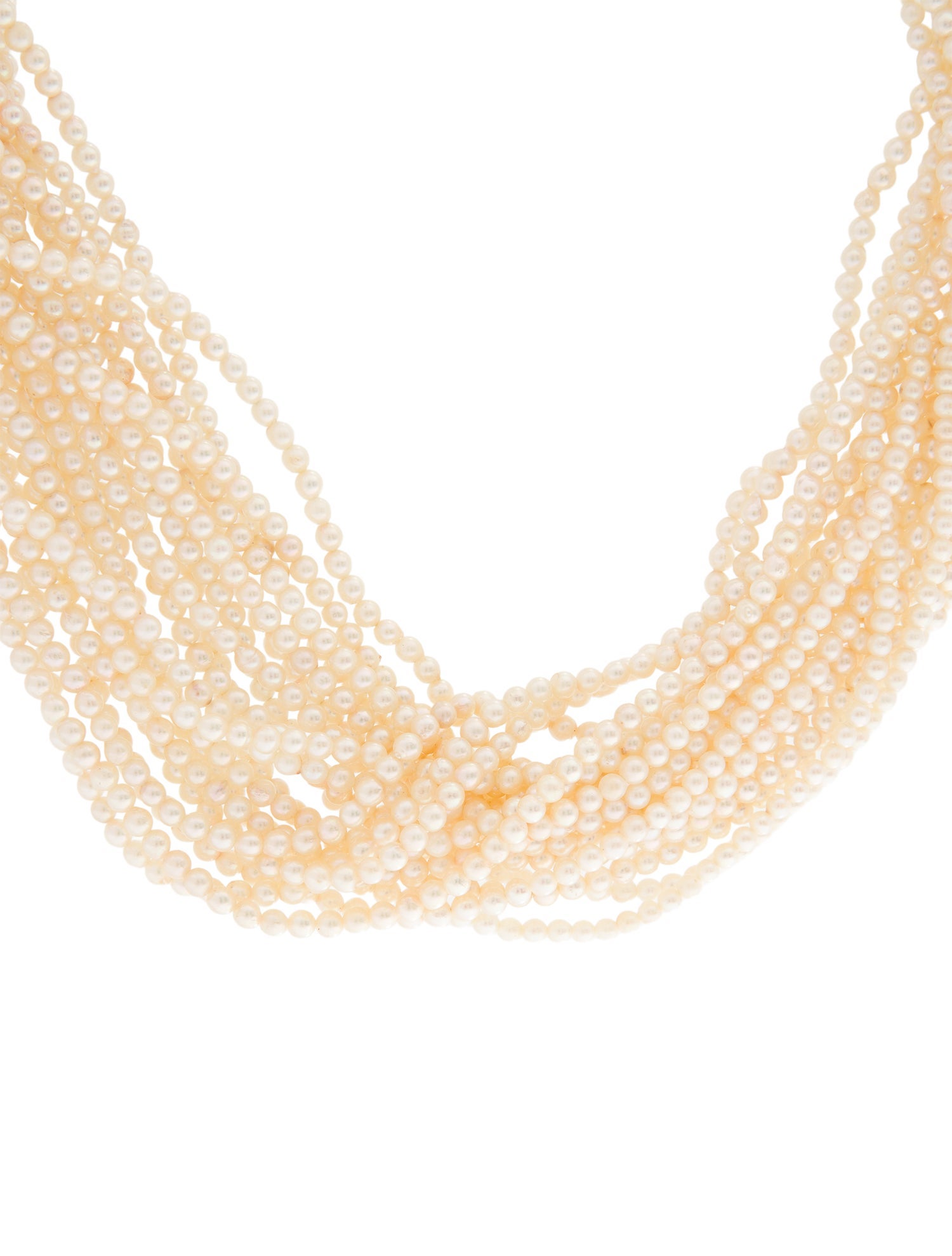 Necklace 18K Pearl & Ruby Multistrand