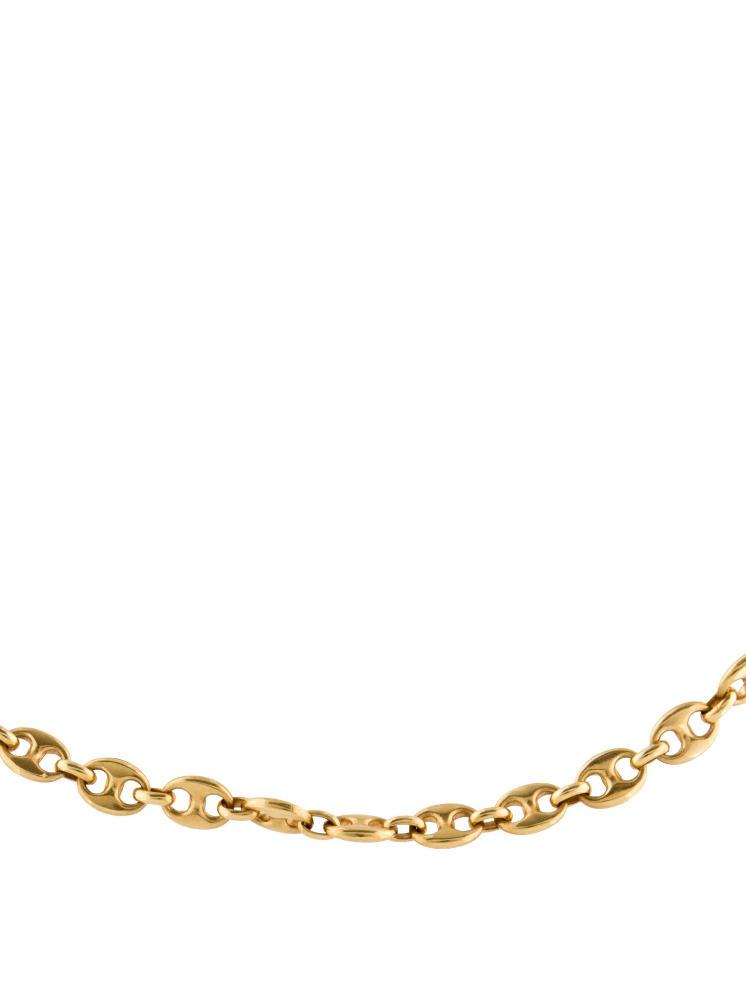 Necklace 18K Puffed Mariner Link Chain Necklace