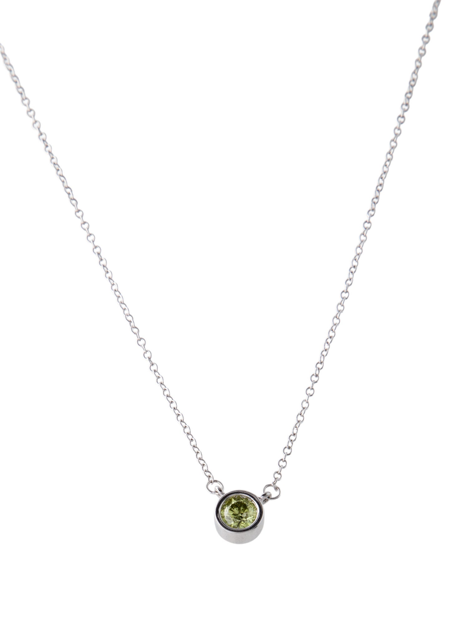 Necklace 14K Lab-Grown Diamond Solitaire Pendant Necklace