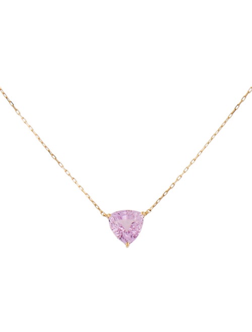 Necklace 18K Kunzite Necklace