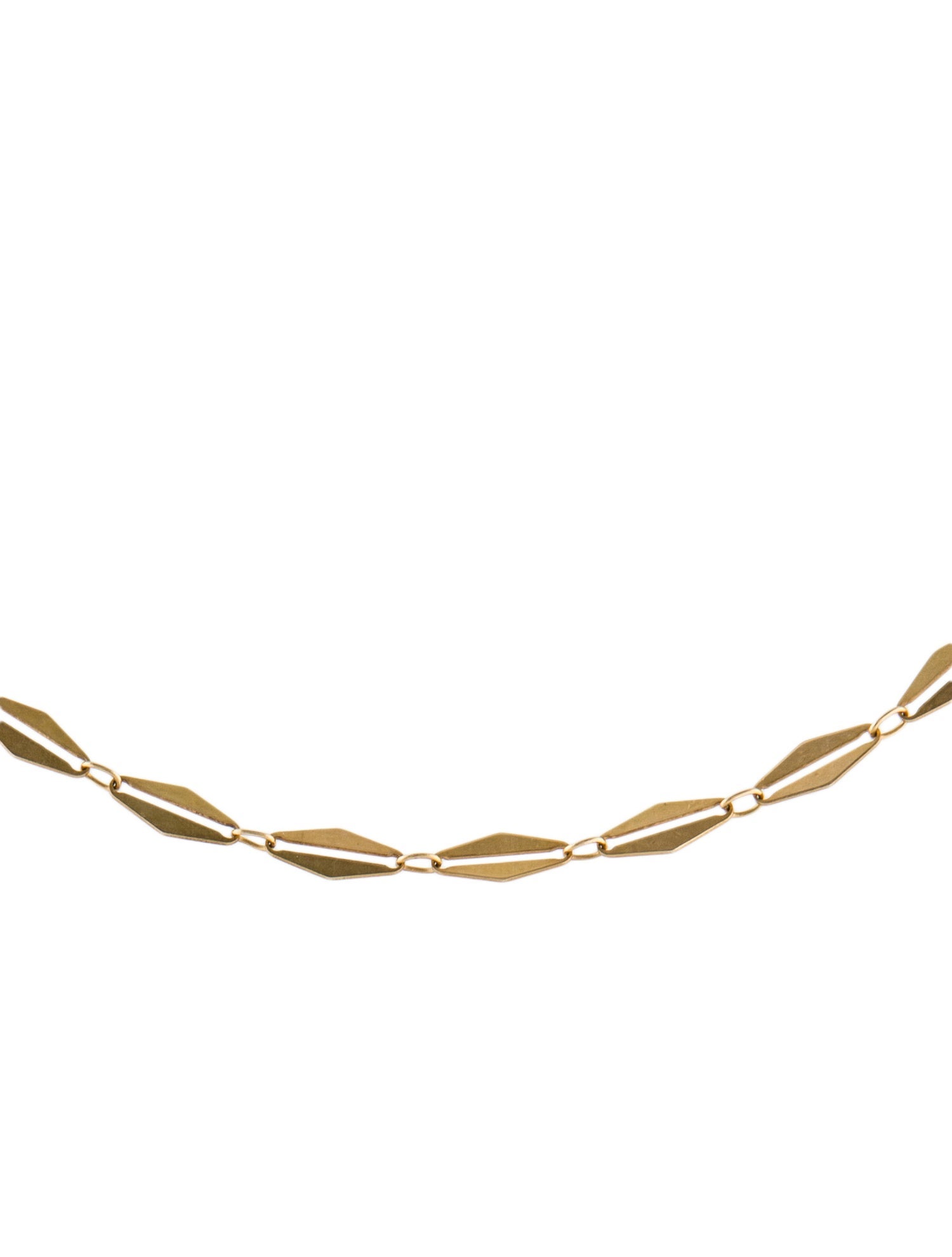 Necklace 14K Fancy Link Chain Necklace