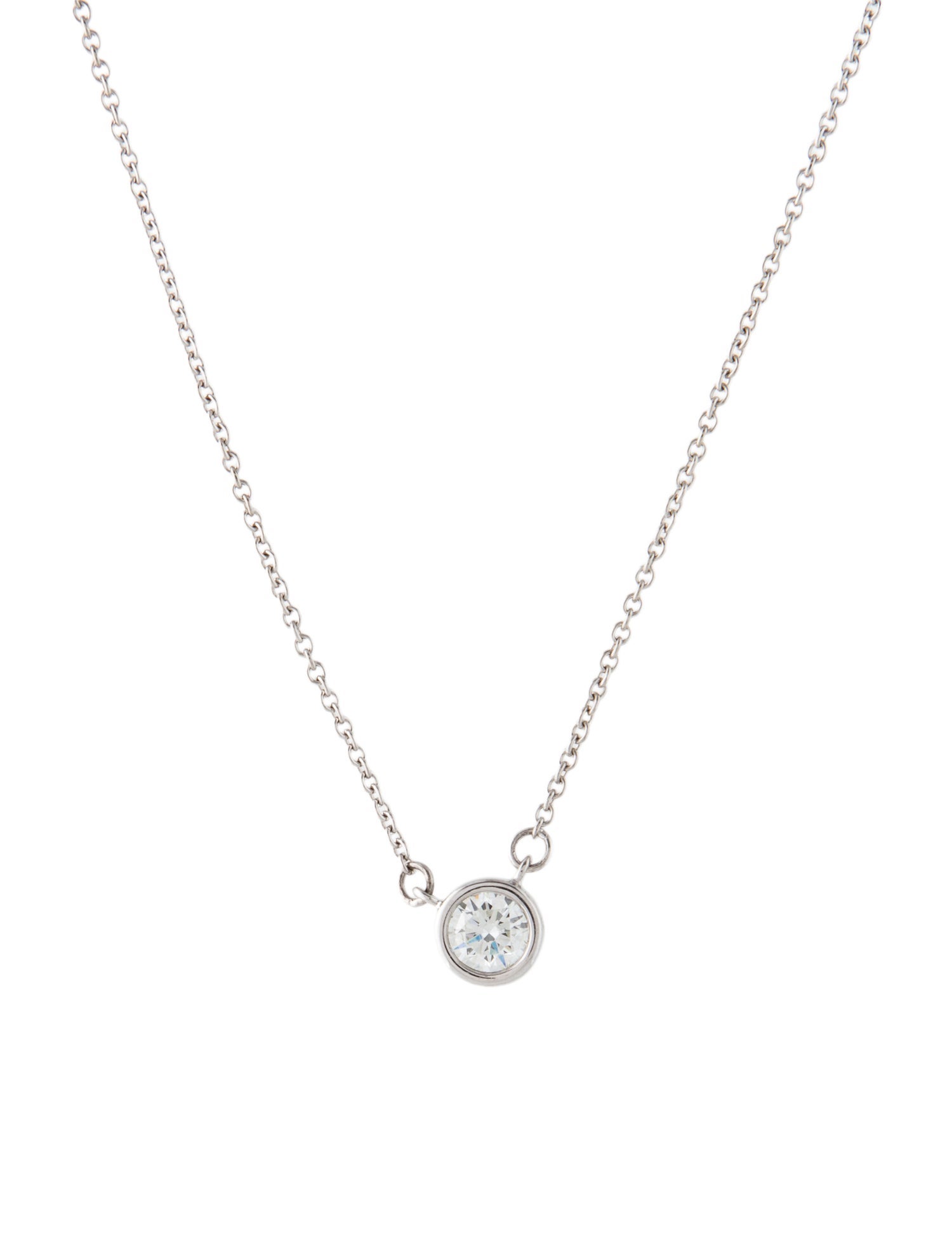 Necklace 14K Lab-Grown Diamond Solitaire Pendant Necklace