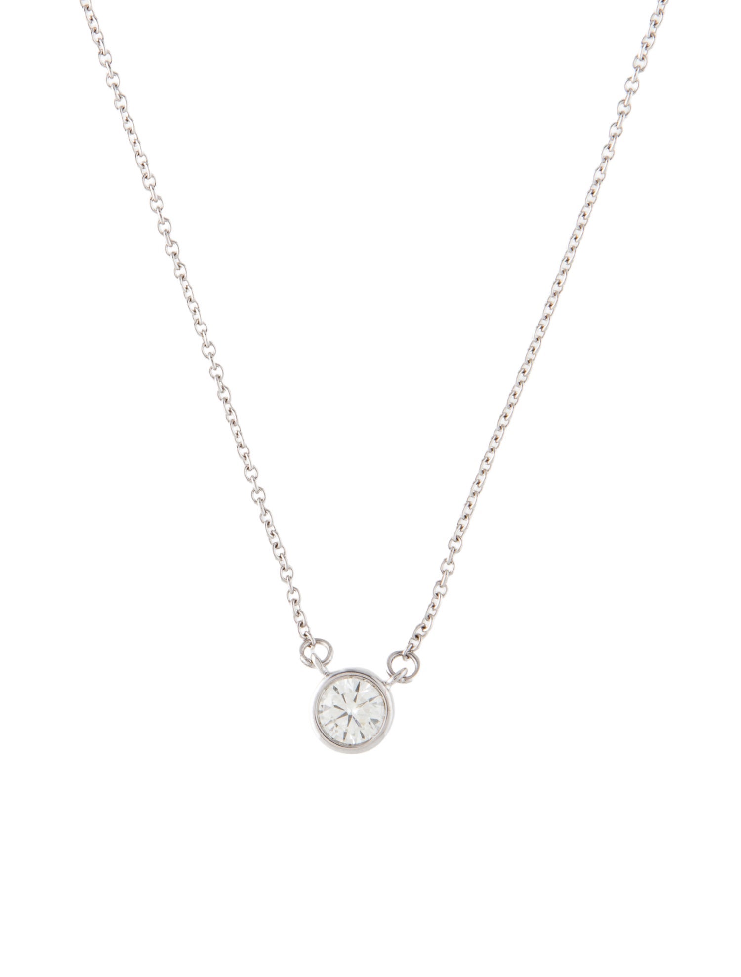 Necklace 14K Lab-Grown Diamond Solitaire Pendant Necklace