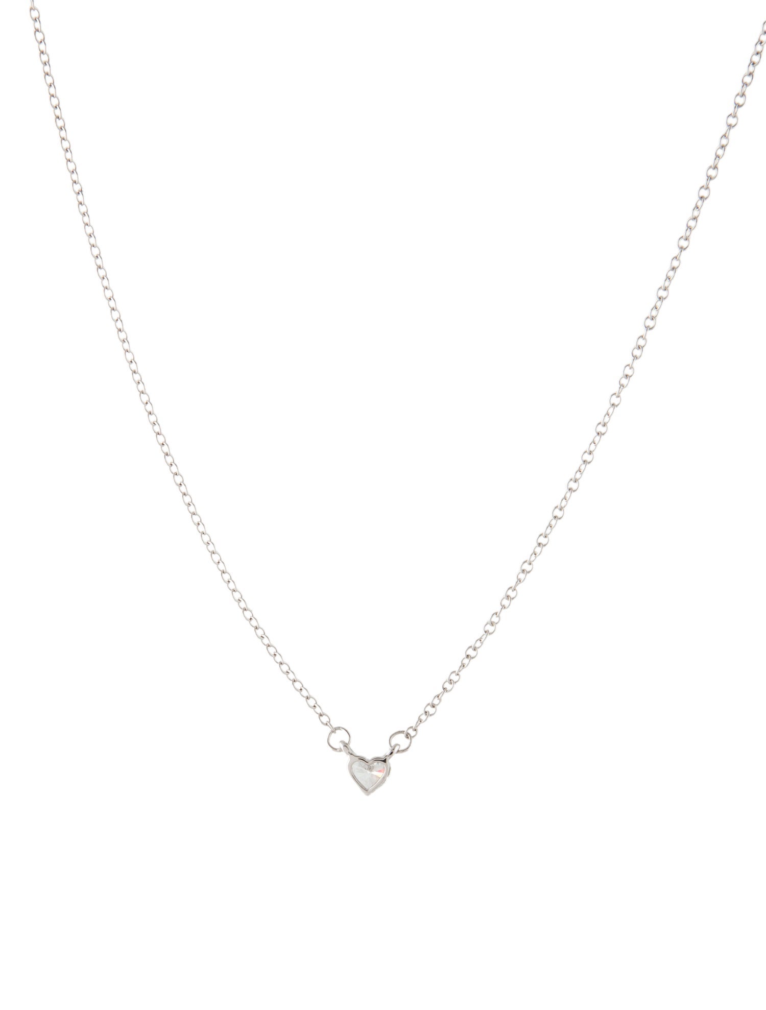 Necklace 14K Lab-Grown Diamond Heart Pendant Necklace