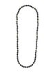 Necklace 14K Hawk's Eye Bead Strand Necklace