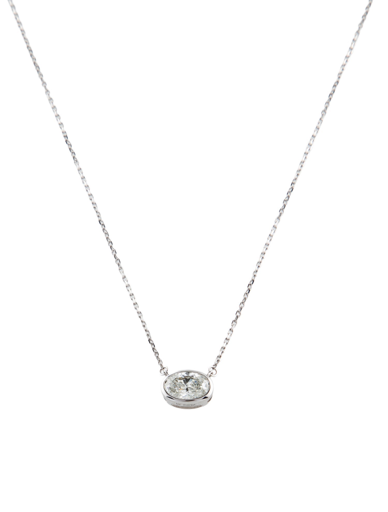 Necklace 14K 1.07ct Lab-Grown Diamond Pendant