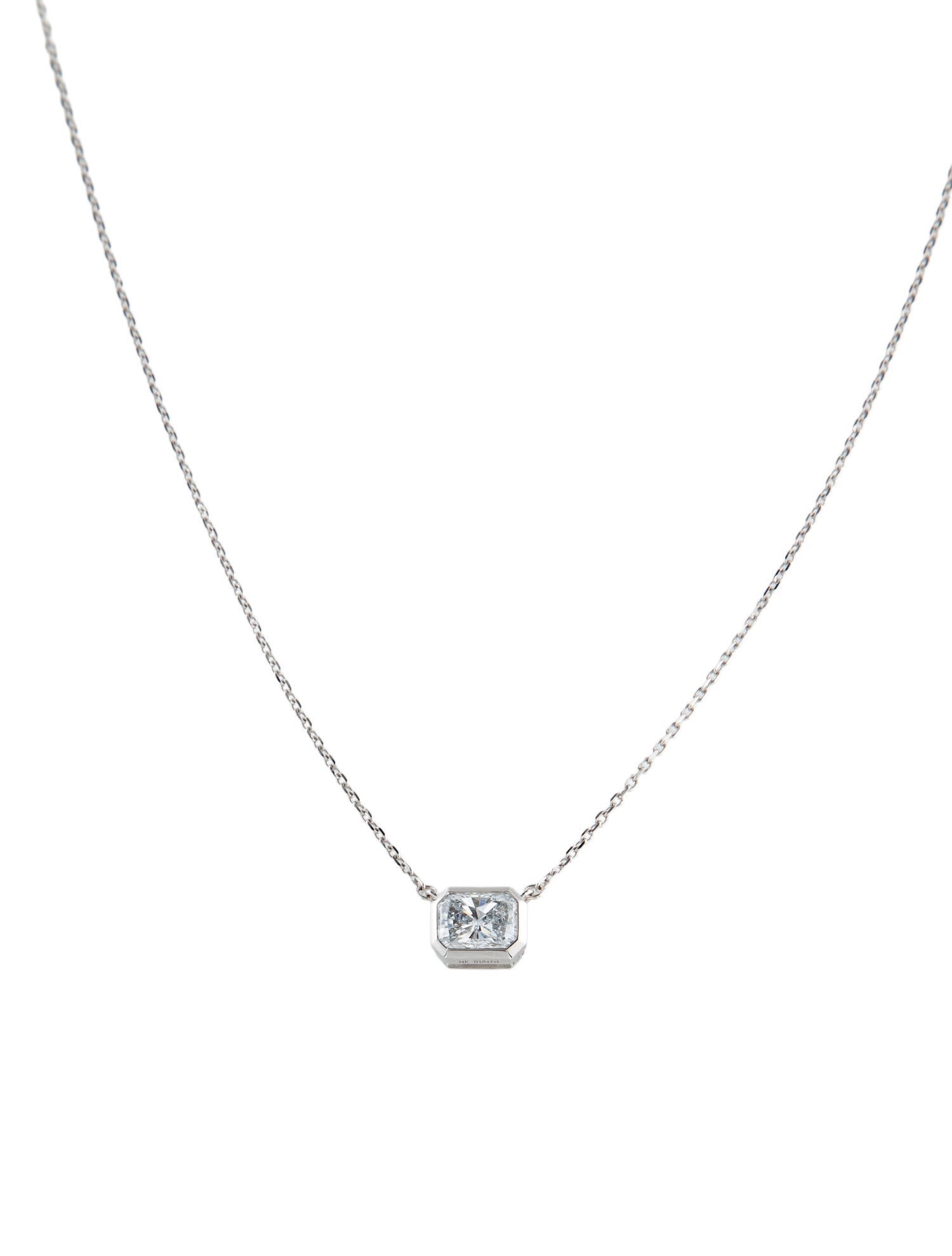 Necklace 14K 1.04ct Lab-Grown Diamond Pendant