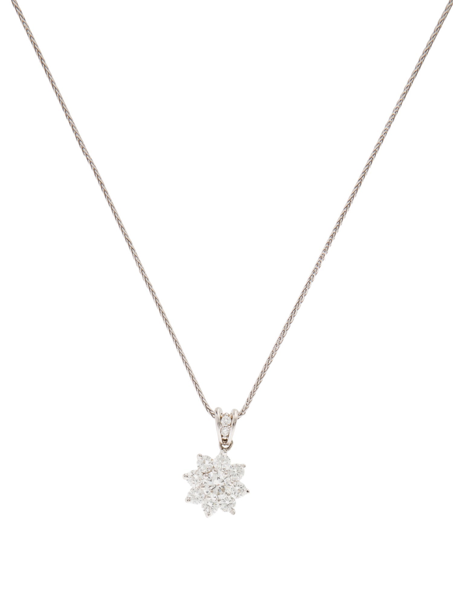 Necklace 14K 1.14ctw Diamond Pendant Necklace