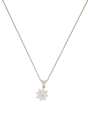 Necklace 14K 1.14ctw Diamond Pendant Necklace