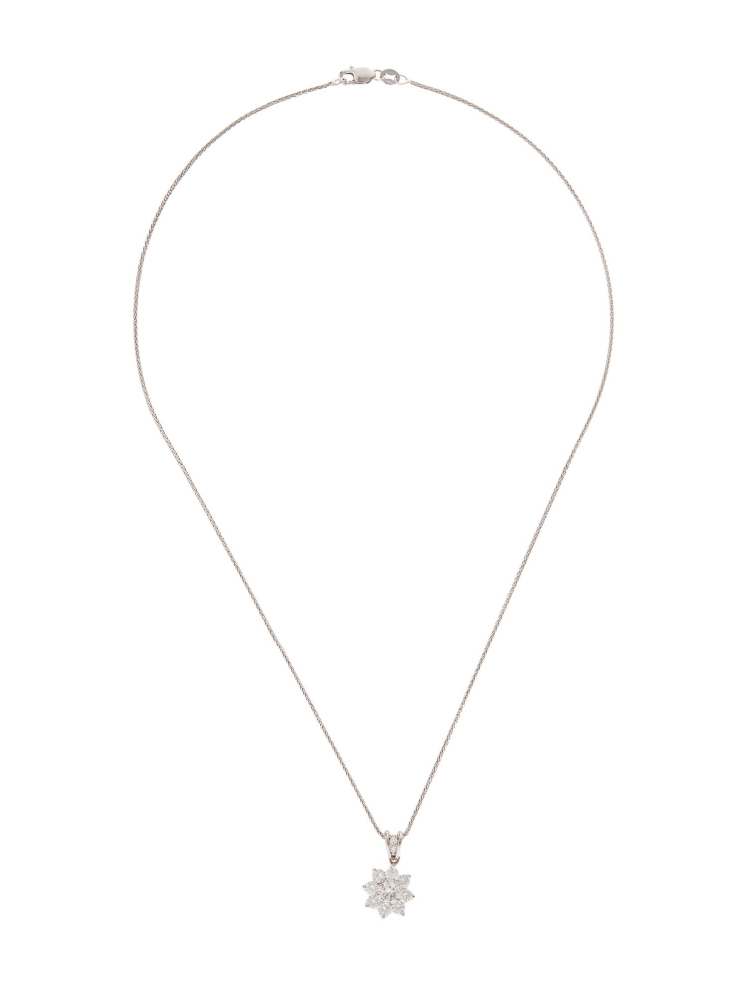 Necklace 14K 1.14ctw Diamond Pendant Necklace