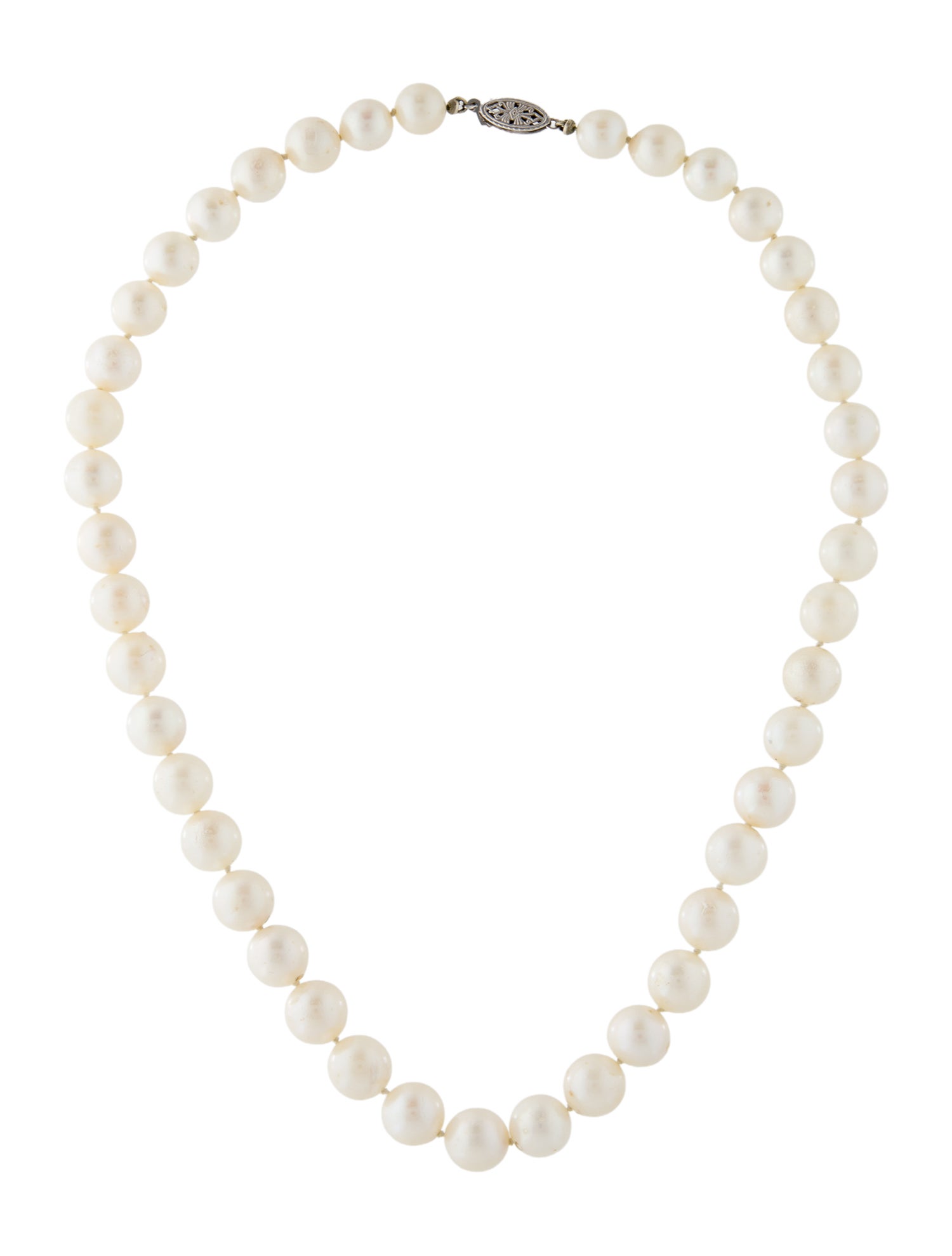 Necklace 10K Pearl Bead Strand Necklace