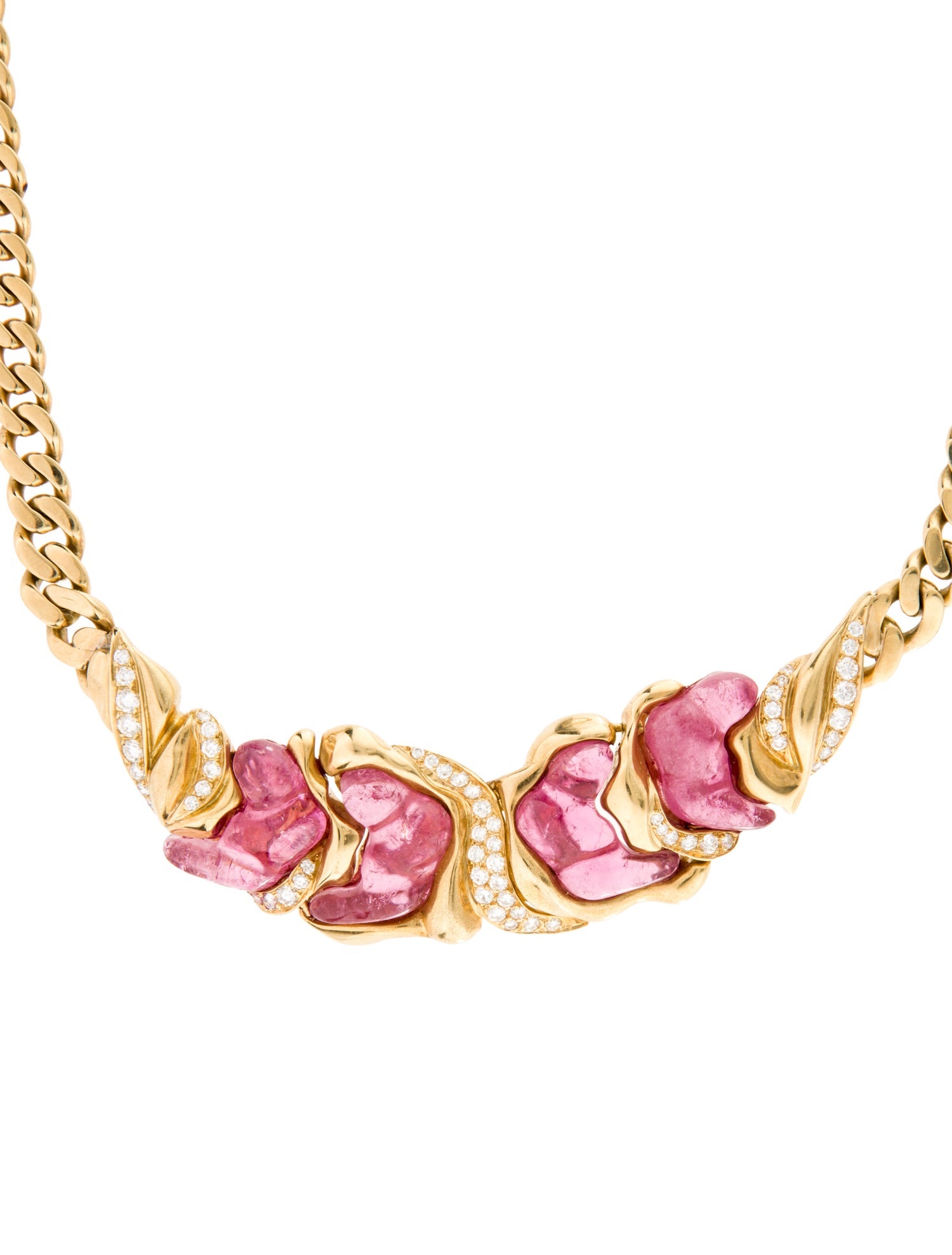 Necklace Ansuini 18K Tourmaline & Diamond Pendant