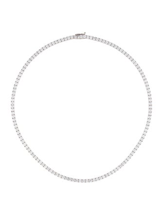 Necklace 14K 12.77ctw Lab-Grown Diamond Tennis Necklace
