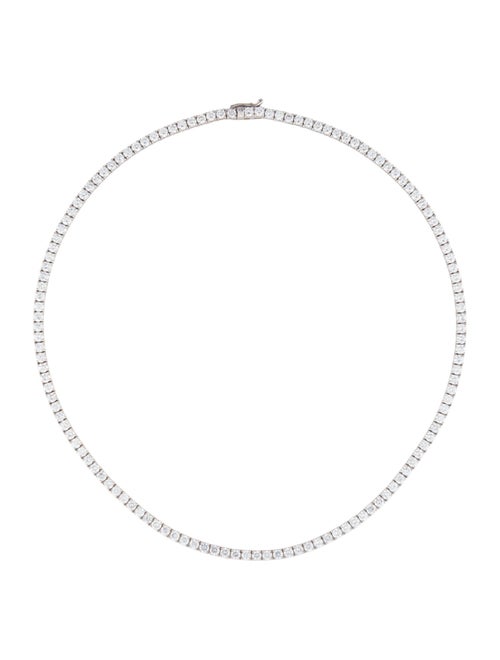Necklace 14K 12.77ctw Lab-Grown Diamond Tennis Necklace