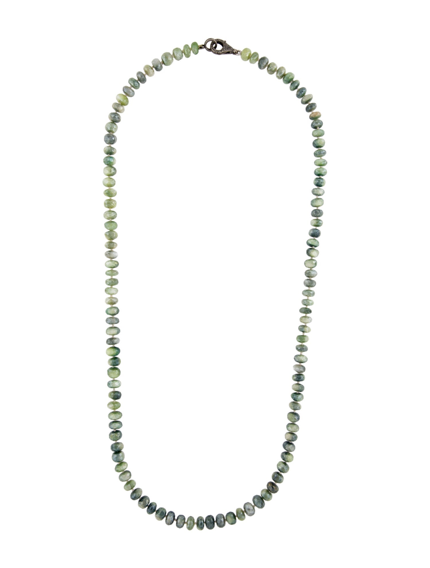 Necklace Dyed Moonstone & Diamond Necklace