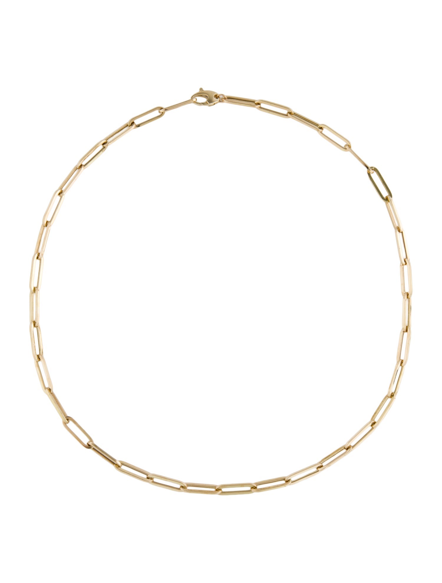 Necklace 14K Paperlink Chain Necklace