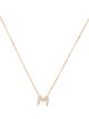 Necklace 18K Diamond Initial 'M' Pendant Necklace