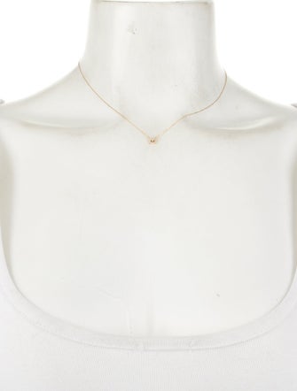 Necklace 18K Diamond Initial 'M' Pendant Necklace