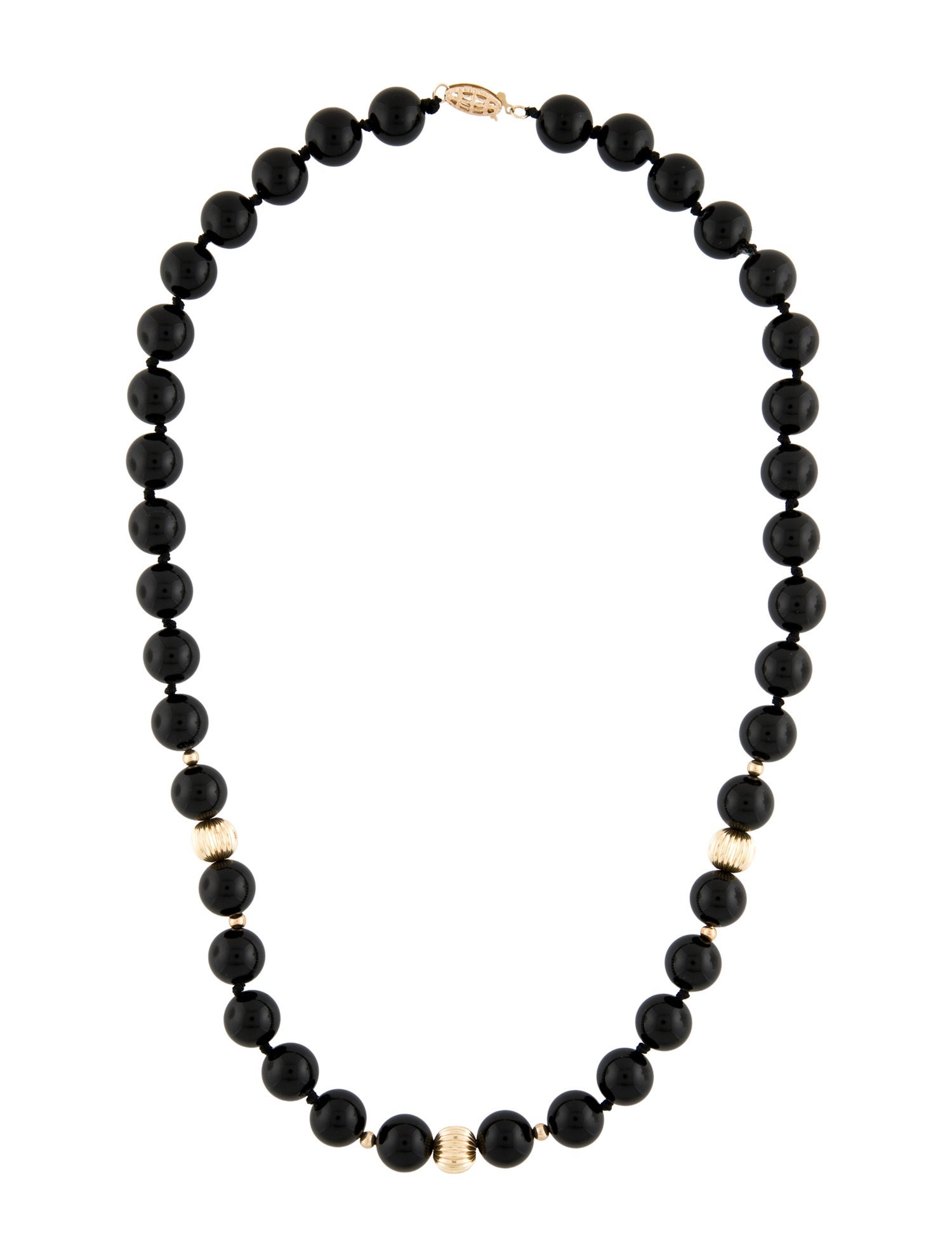 Necklace Onyx Beaded Necklace