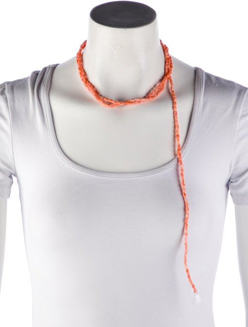 Necklace Coral Multi-Strand Necklace
