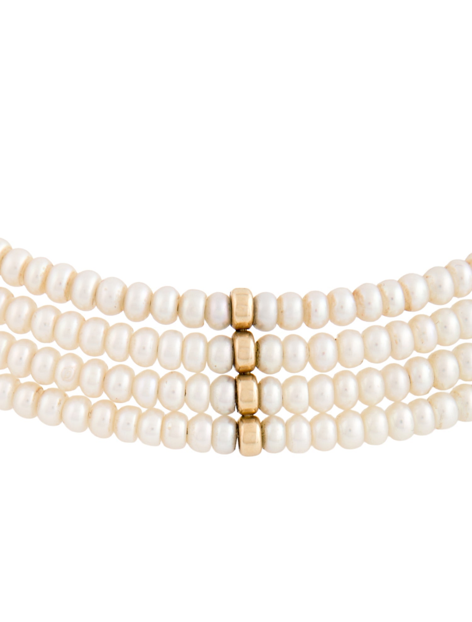 Necklace 14K Four Row Collar