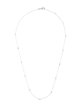 Necklace ASHI Jewels 14K Diamond Station Necklace