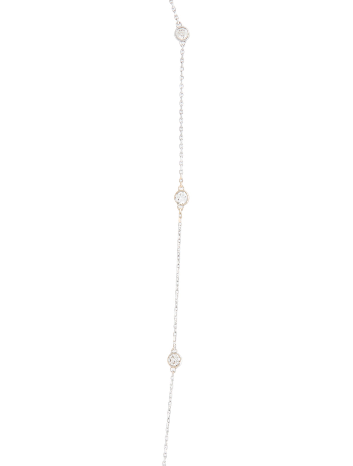 Necklace ASHI Jewels 14K Diamond Station Necklace
