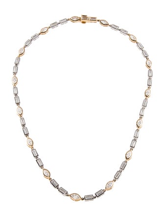Necklace 14K 11.60ctw Lab-Grown Diamond Collar Necklace
