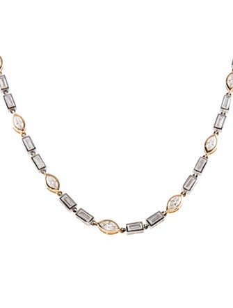 Necklace 14K 11.60ctw Lab-Grown Diamond Collar Necklace