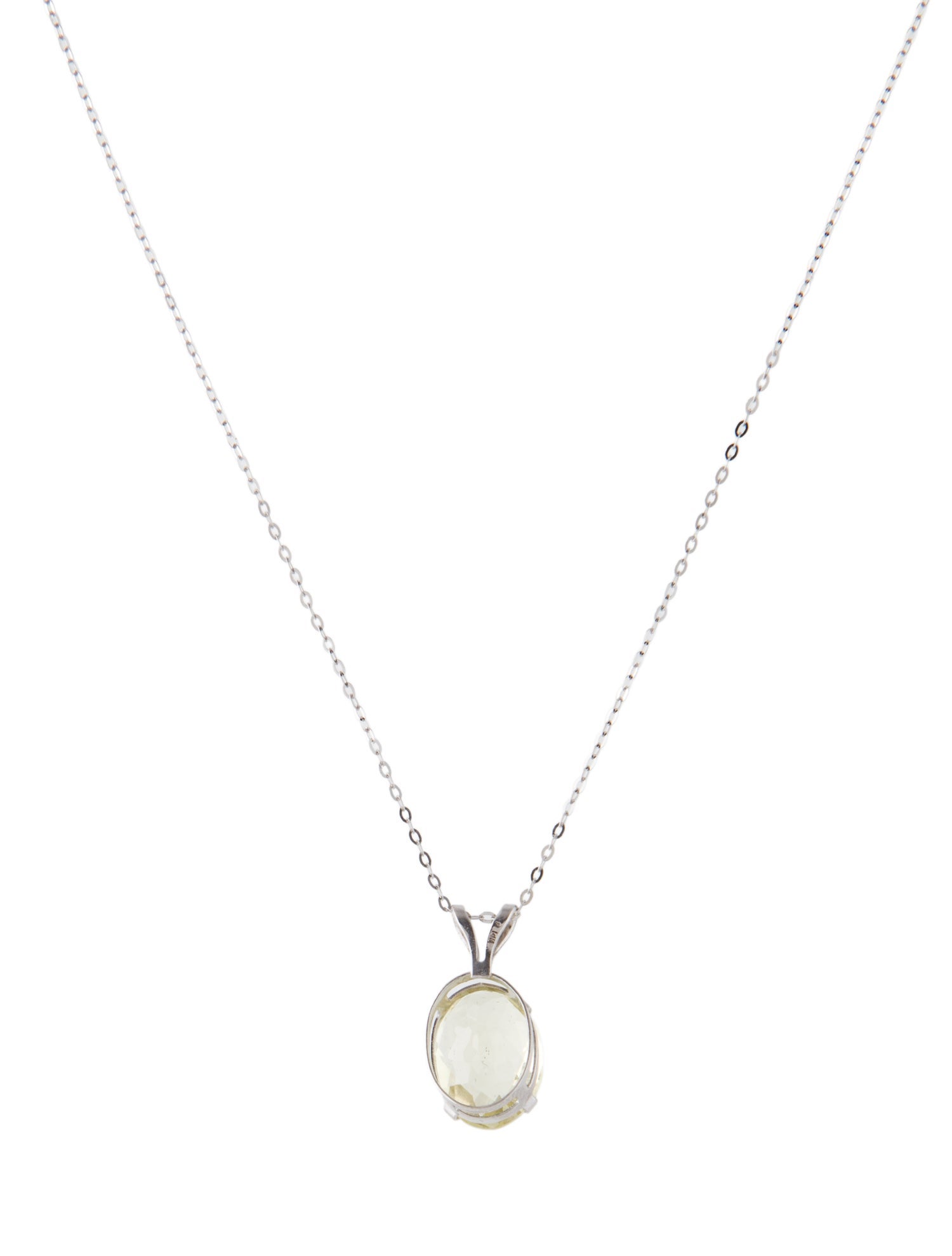 Necklace 14K Citrine Pendant Necklace