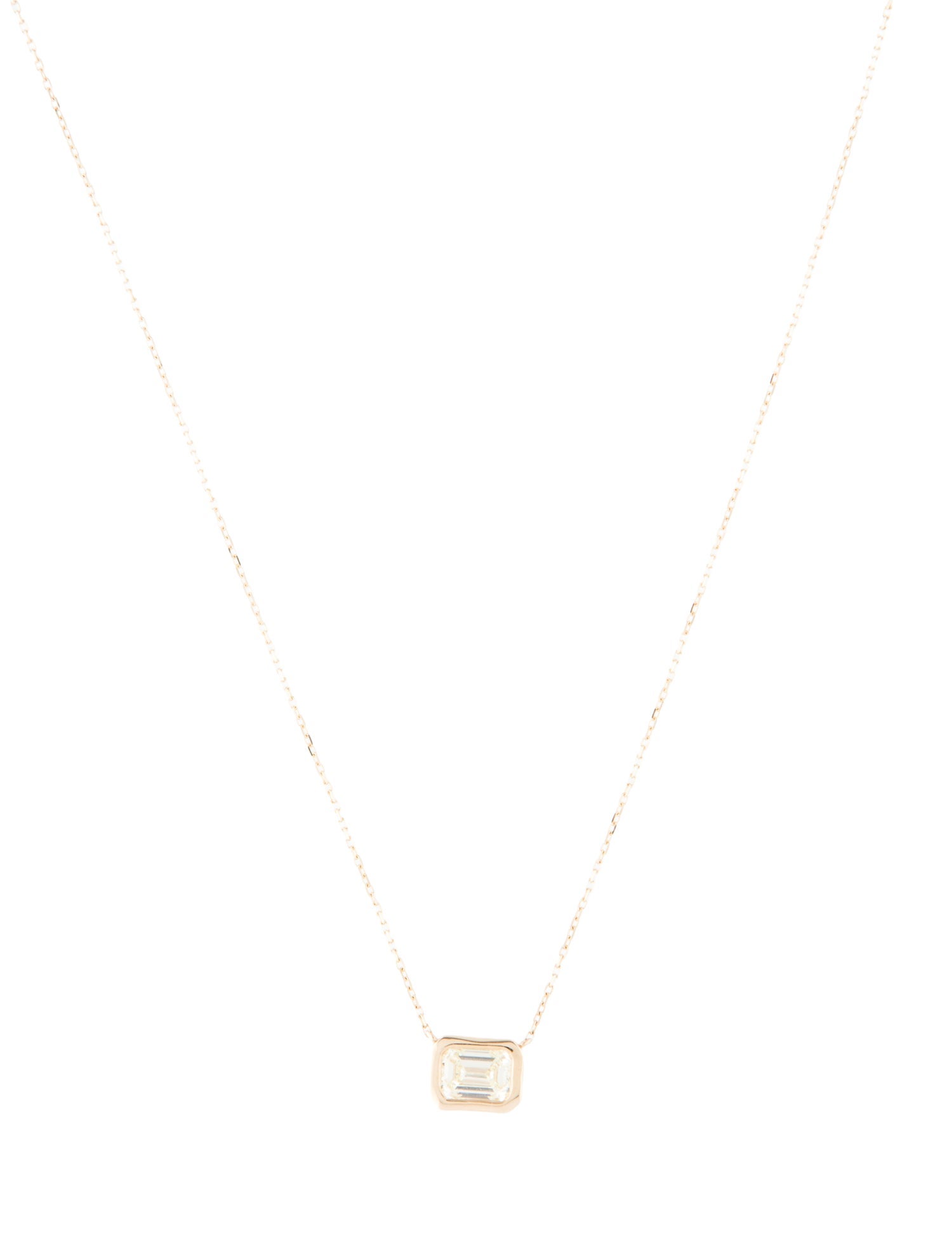 Necklace 14K 1.02ct Diamond Pendant