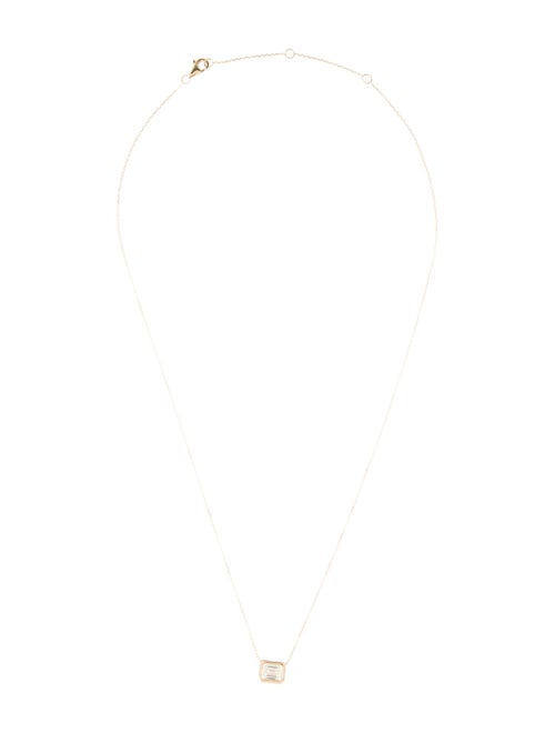 Necklace 14K 1.02ct Diamond Pendant Necklace