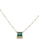 Necklace 14K Emerald Pendant Necklace
