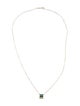 Necklace 14K Emerald Pendant Necklace