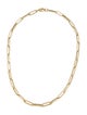 Necklace 14K Hollow Paperclip Chain Necklace