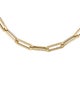 Necklace 14K Hollow Paperclip Chain Necklace