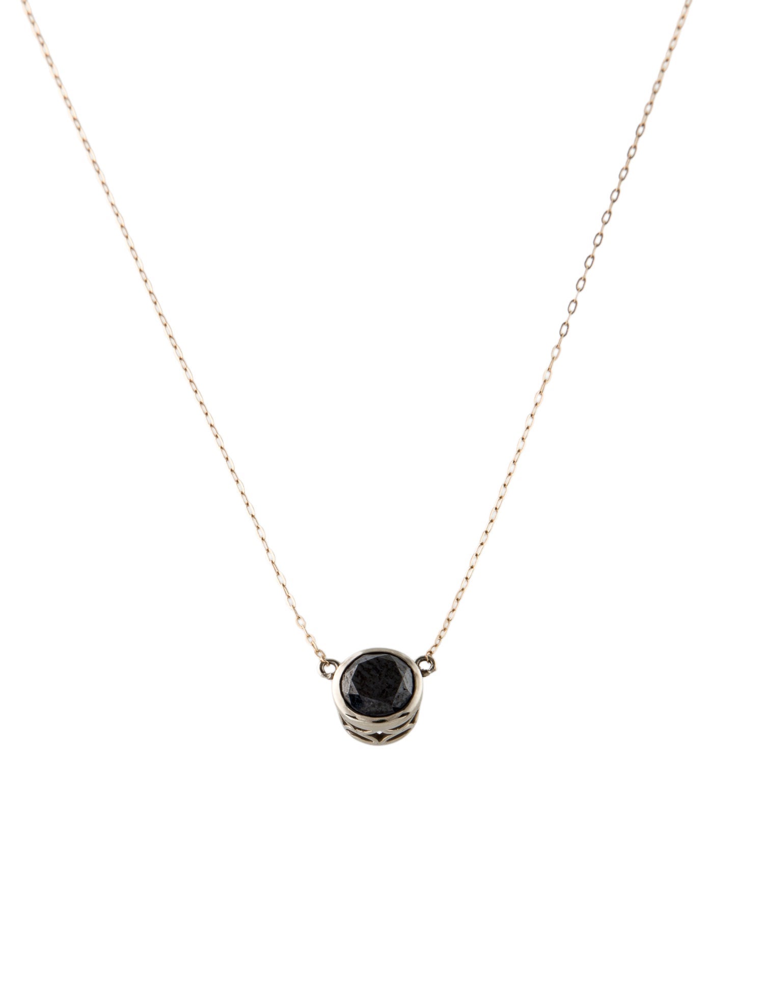 Necklace 14K 1.09ctw Diamond Pendant Necklace