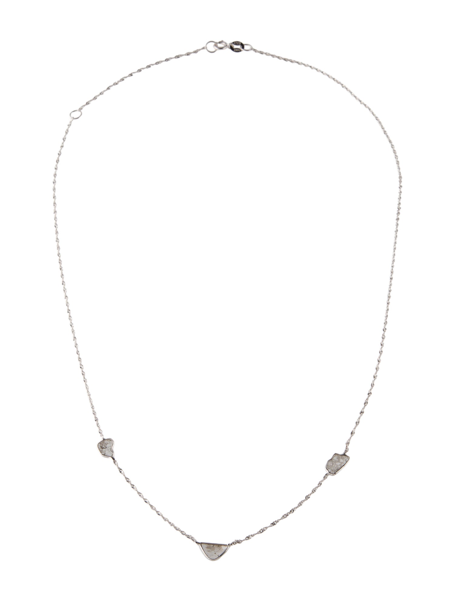 Necklace 14K Diamond Station Necklace
