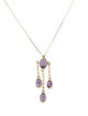 Necklace 14K 1.60ctw Amethyst Pendant Necklace