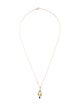 Necklace 14K Sapphire Drop Pendant Necklace