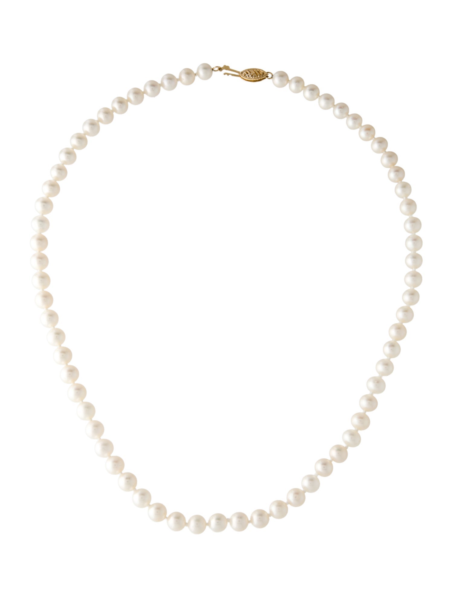 Necklace 14K Pearl Chain Necklace