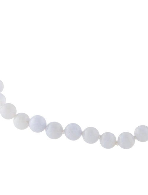 Necklace 14K Blue Lace Agate Beaded Necklace