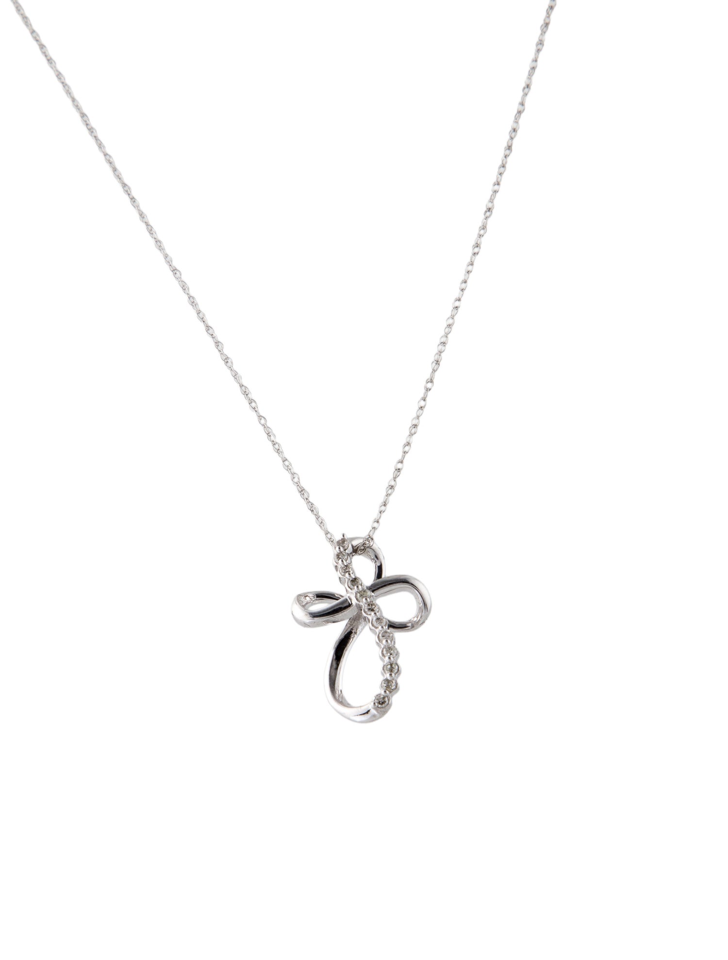 Necklace 10K Diamond Cross Pendant