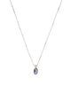 Necklace Sapphire & Diamond Pendant Necklace