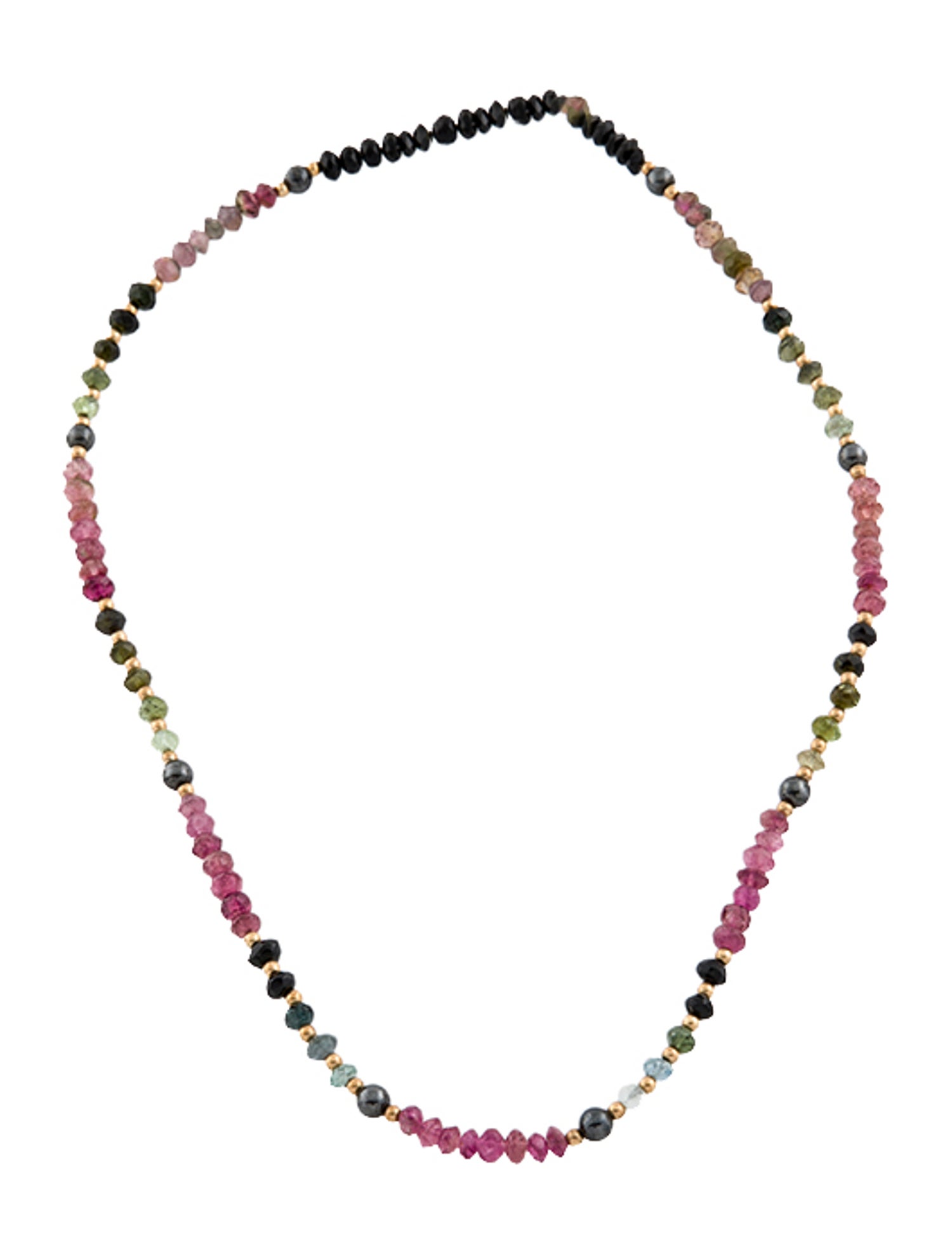 Necklace Tourmaline Bead Strand
