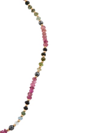 Necklace Tourmaline Bead Strand Necklace