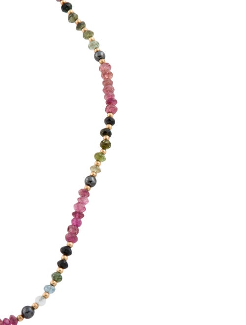 Necklace Tourmaline Bead Strand Necklace